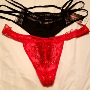 2 Victoria secret woman thong